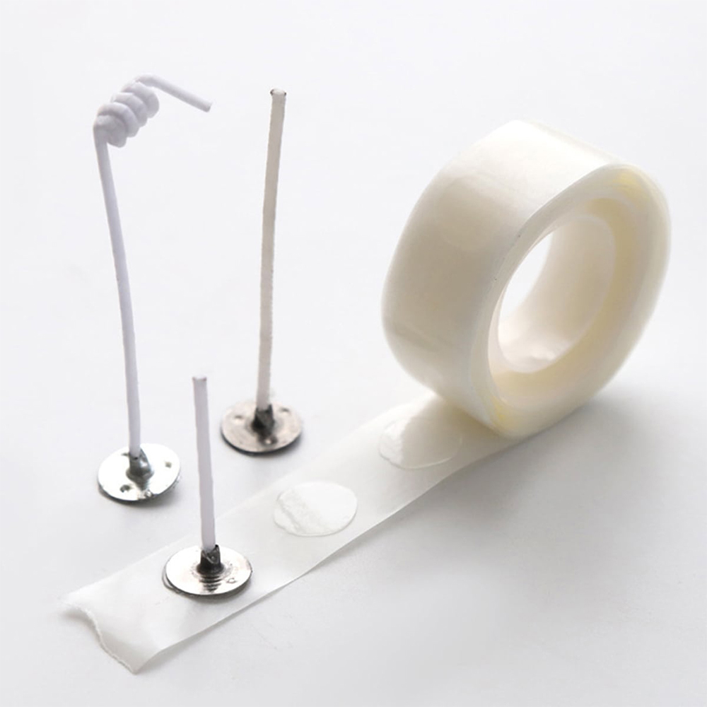 Adhesive Dot Wick - 100 точек/рулон, наклейки на фитиль для