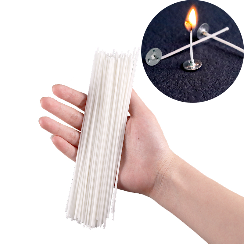 Candle Making Instructions - 100 шт./компл., набор вощеных хлопковых фитилей