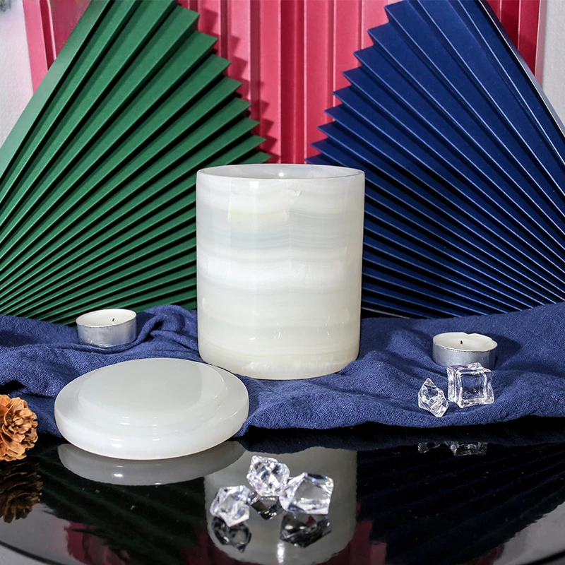 Candle Making Glass - Подсвечник из натурального камня и оникса,