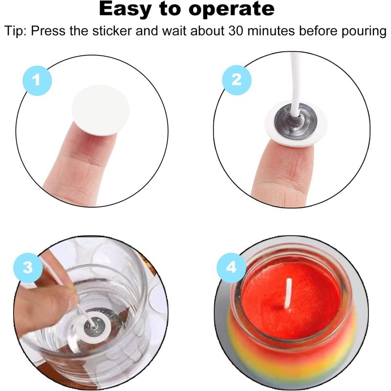 240 шт. наклеек для фитилей св – обзор и цена Adhesive Dot Wick